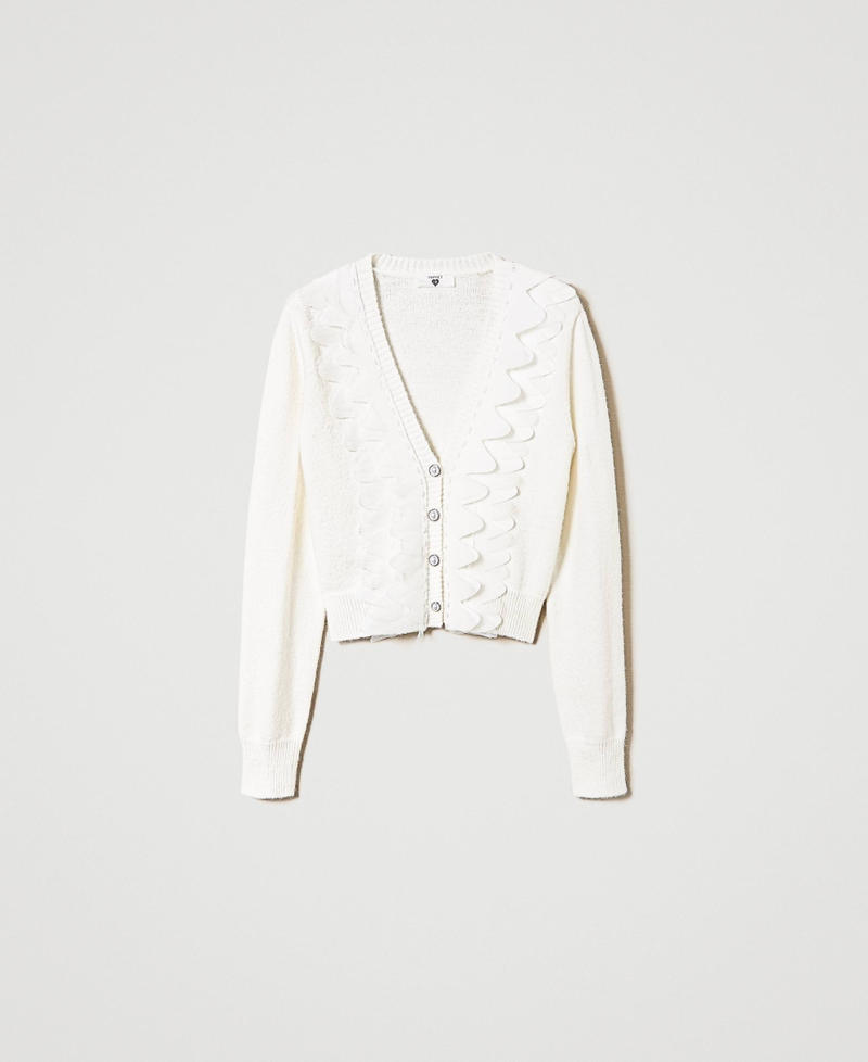 Cardigan with tulle inserts Mother Of Pearl Woman 232LL3C00_00059_0S