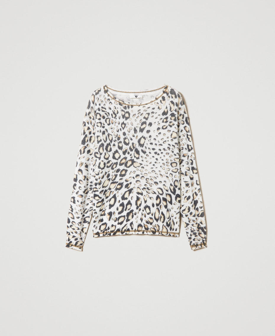 Animal print jumper
