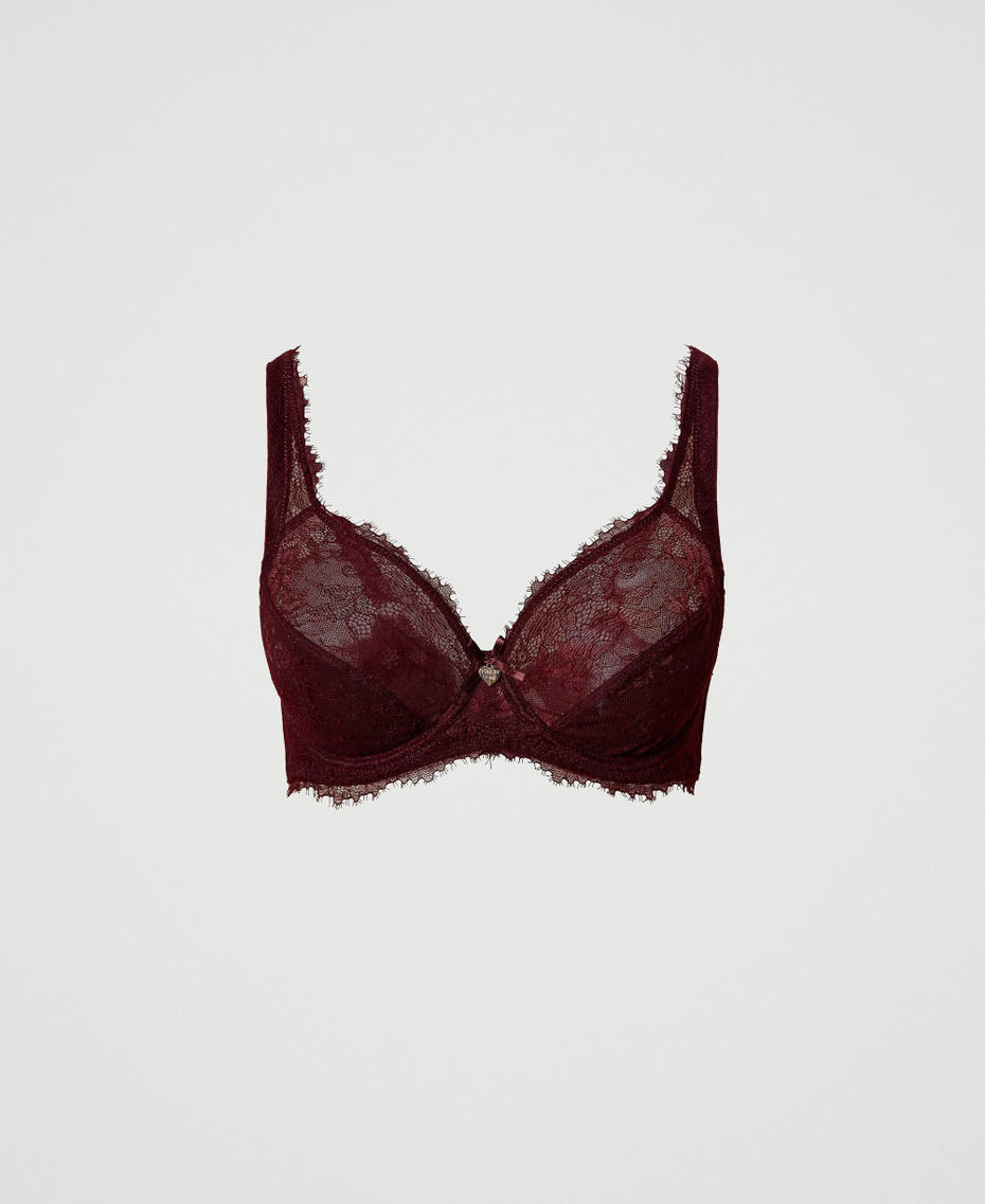 Underwire lace bra &ldquo;Ruby Wine&rdquo; Purple Woman 232LL6CLL_11043_S0