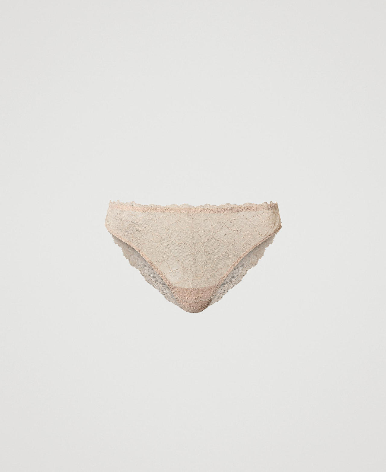 Slip brésilien en dentelle rebrodée