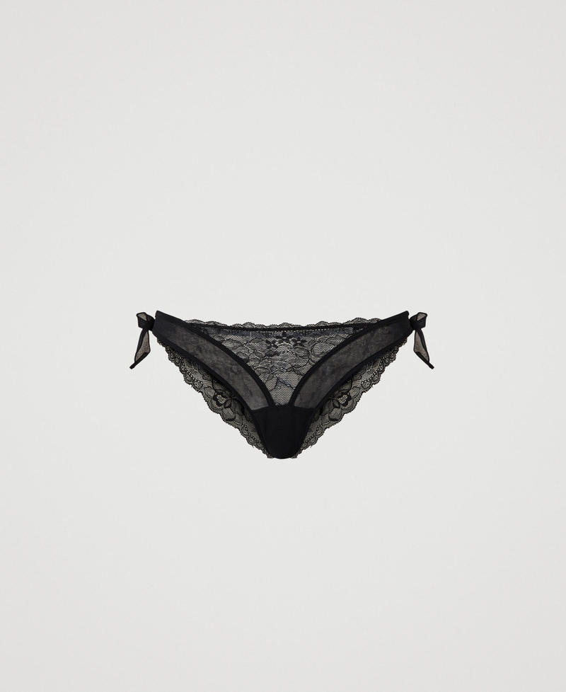 Rébrodé lace Brazilian briefs with bows