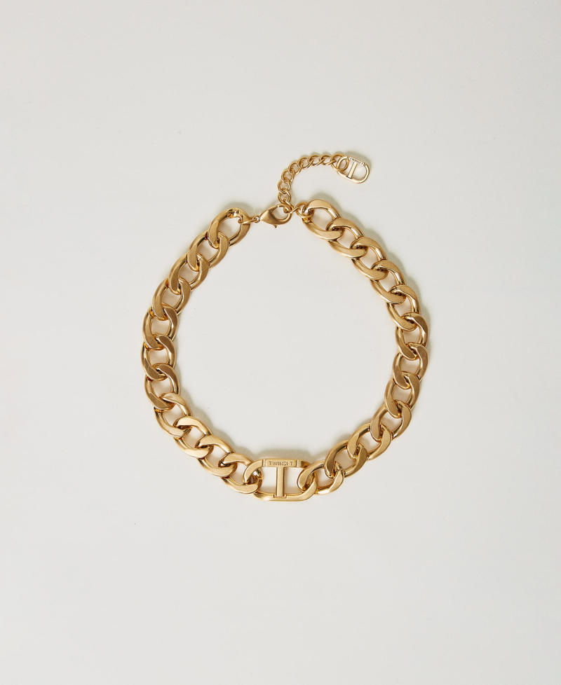 Chain choker with Oval T