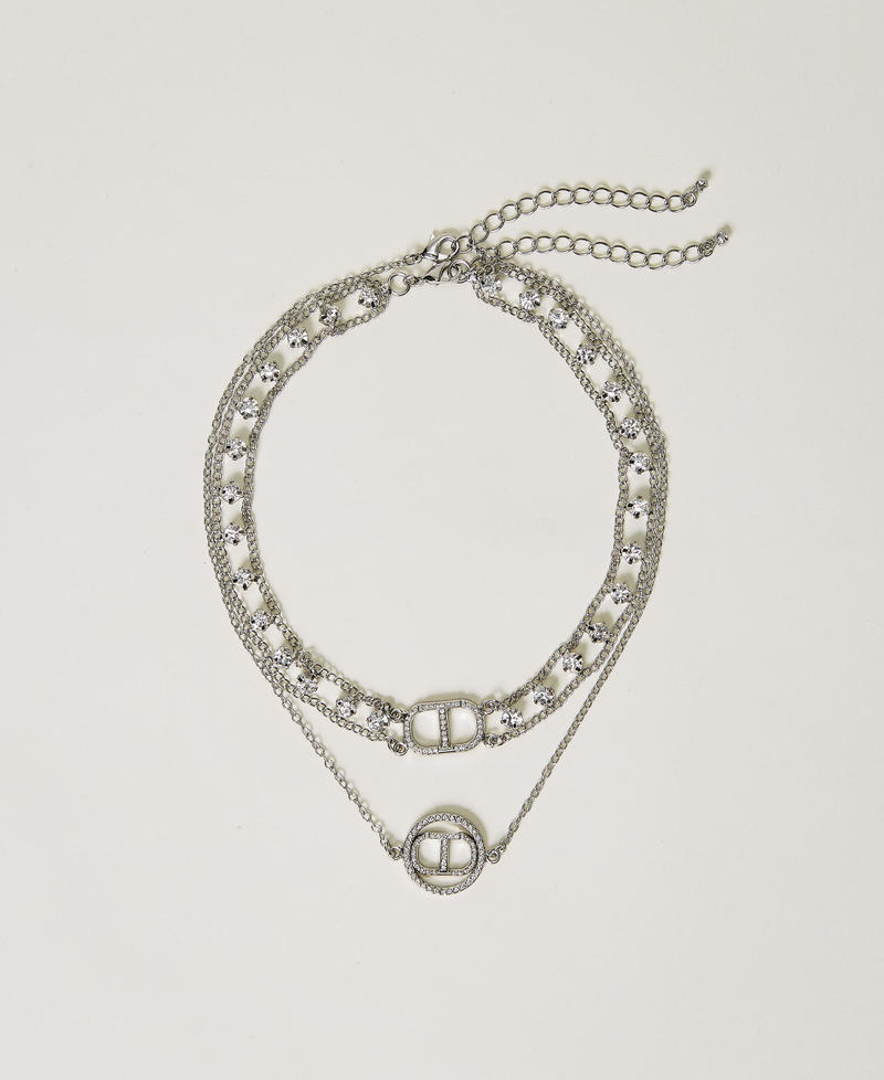 Parure de colliers avec Oval T et strass