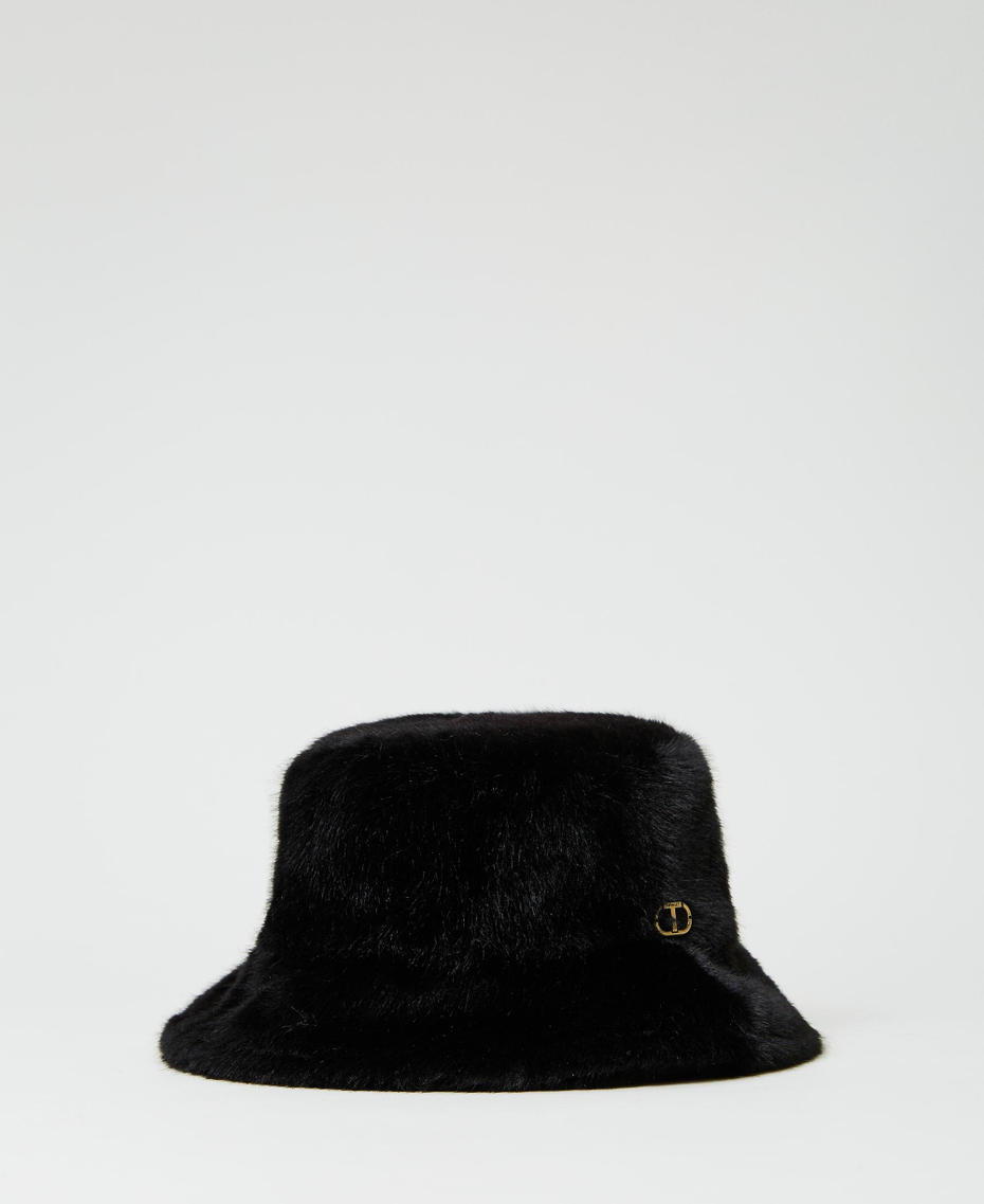 Faux fur fisherman's hat