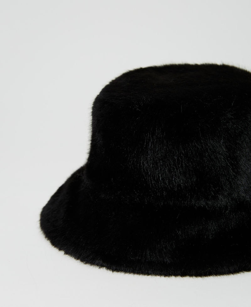 Faux fur fisherman's hat