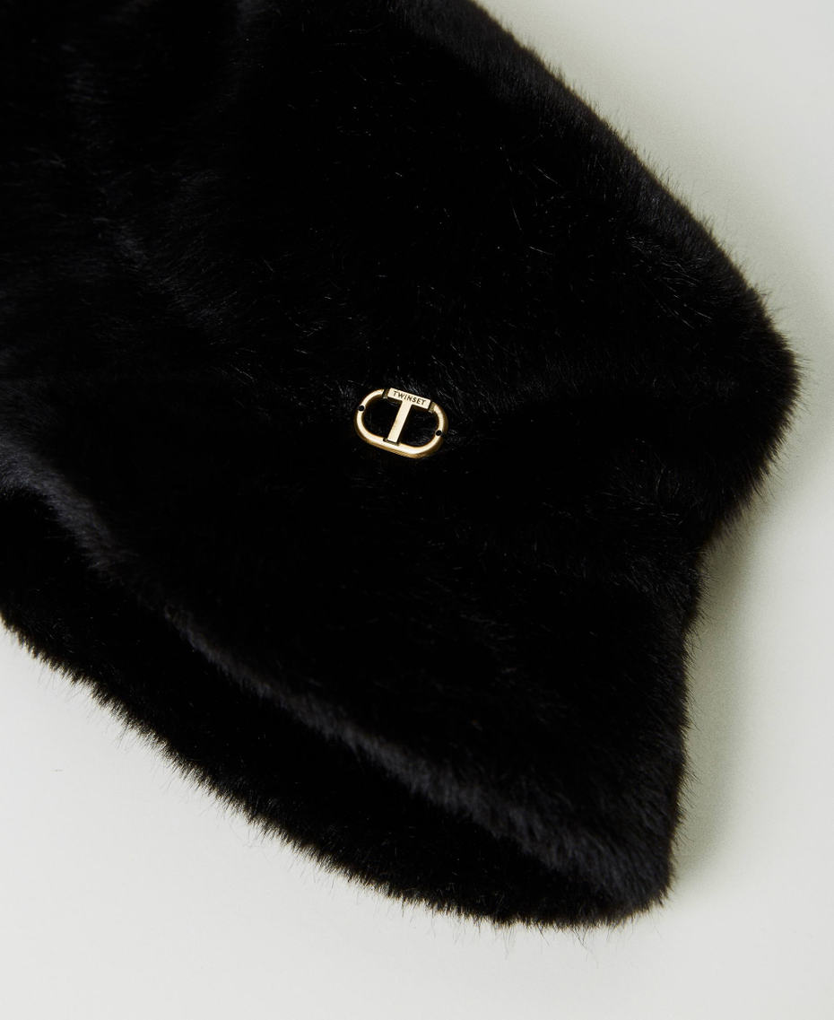 Faux fur fisherman's hat