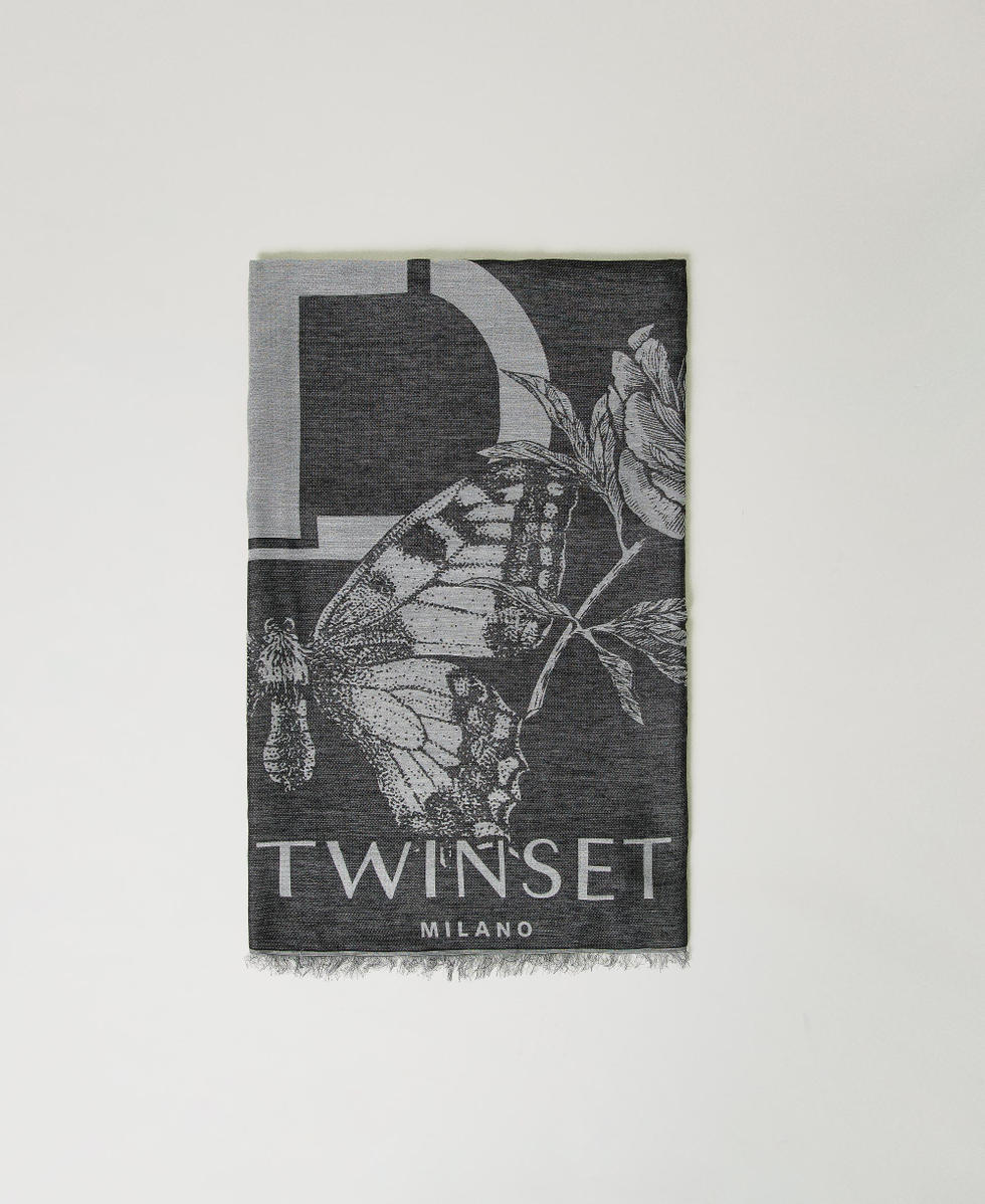 &Eacute;charpe jacquard florale