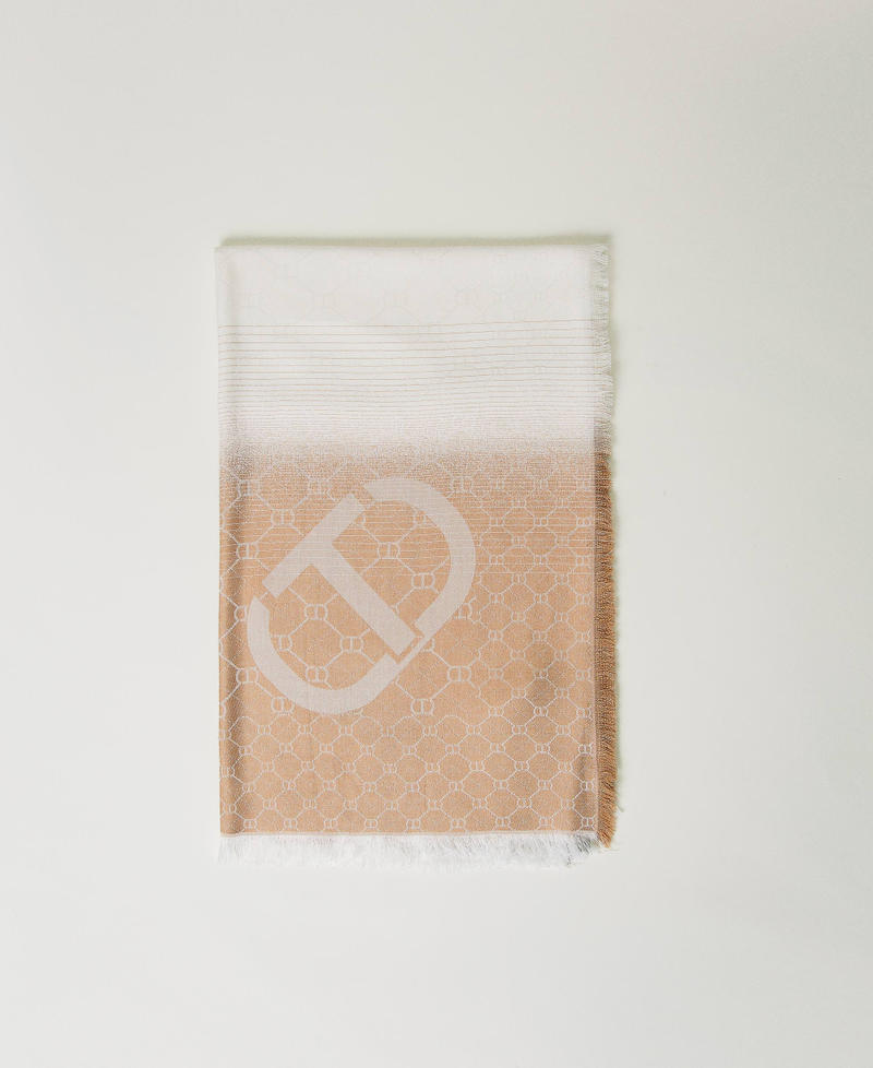 D&eacute;grad&eacute;-Jacquardtuch mit Oval Ts