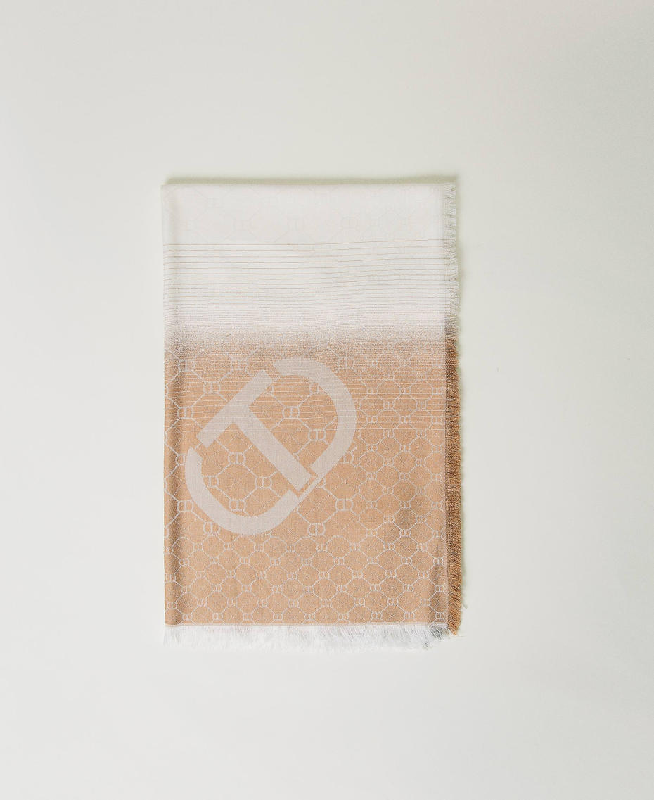 D&eacute;grad&eacute;-Jacquardtuch mit Oval Ts