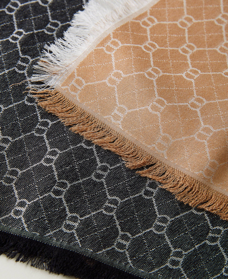 D&eacute;grad&eacute;-Jacquardtuch mit Oval Ts