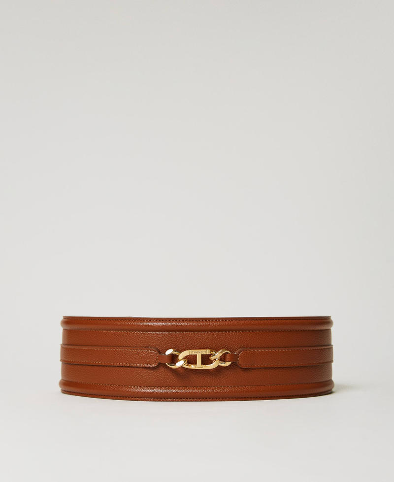 Ceinture bustier avec chaîne Oval T