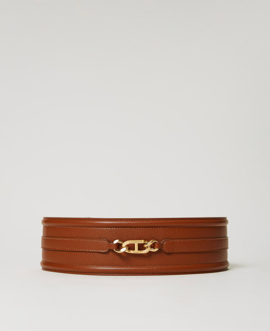 Ceinture bustier avec chaîne Oval T