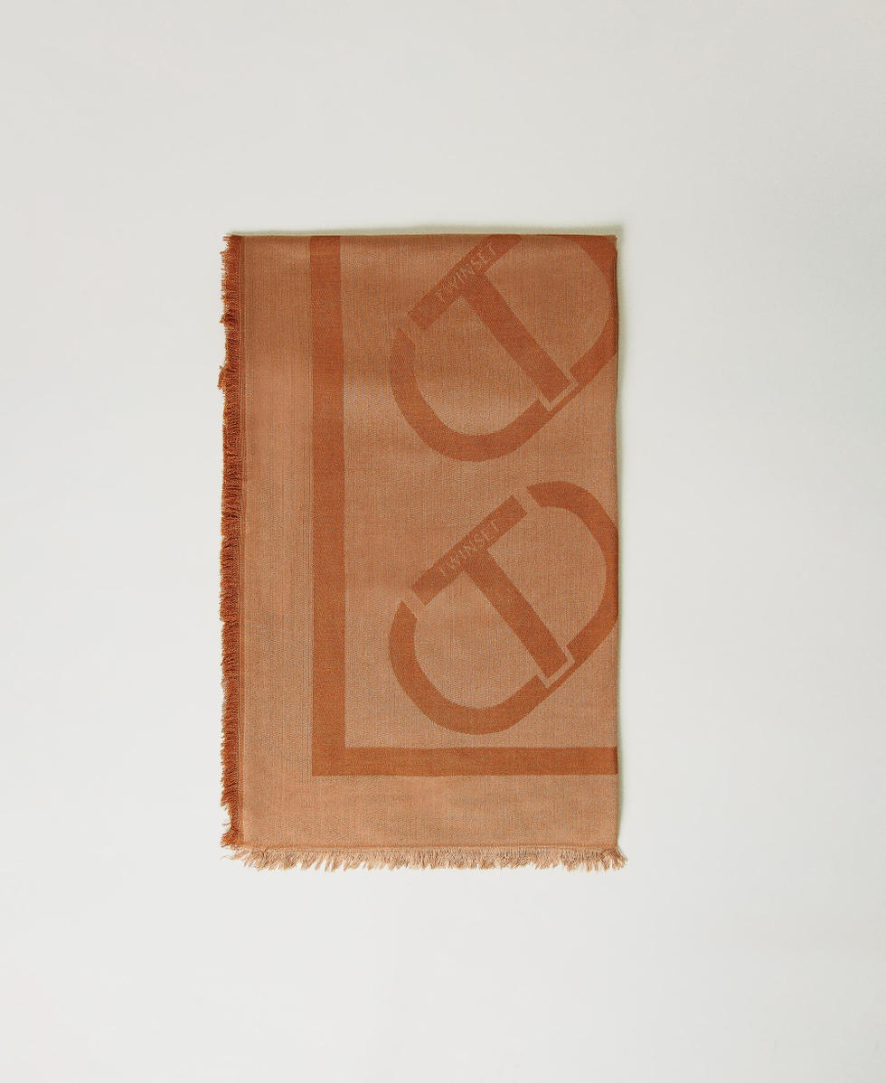 Jacquard kefiah with Oval T