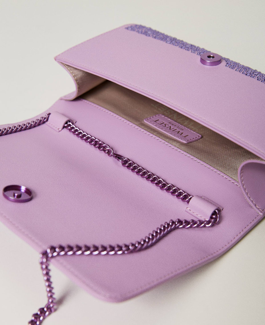 Full rhinestone clutch "Lavendula” Purple Woman 232TB7021-05