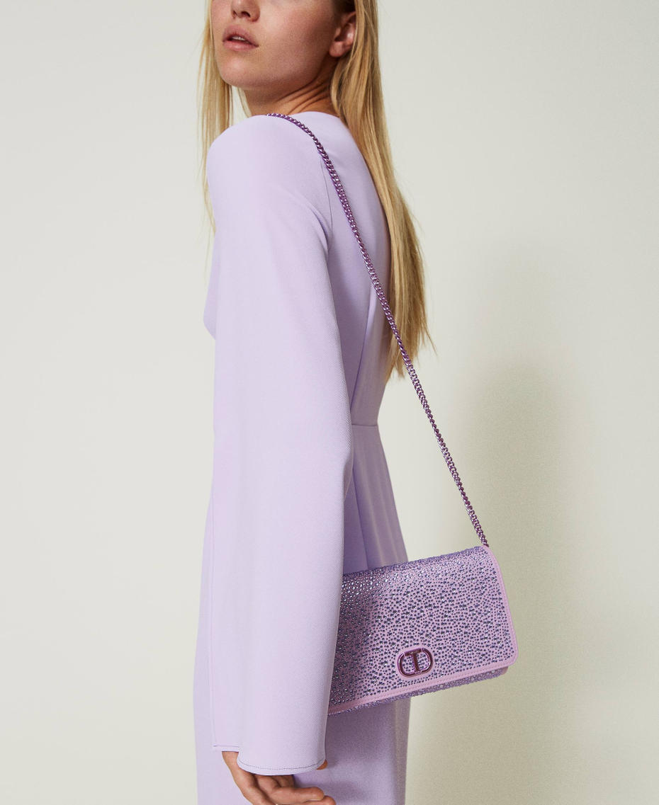 Full rhinestone clutch