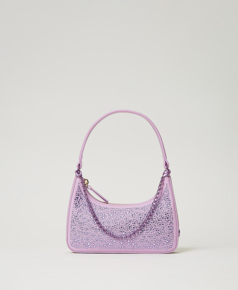 'Suki' hobo bag with chain "Lavendula” Purple Woman 232TB7023-01