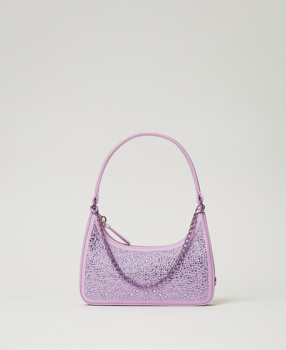 'Suki' hobo bag with chain "Lavendula” Purple Woman 232TB7023_10782_01
