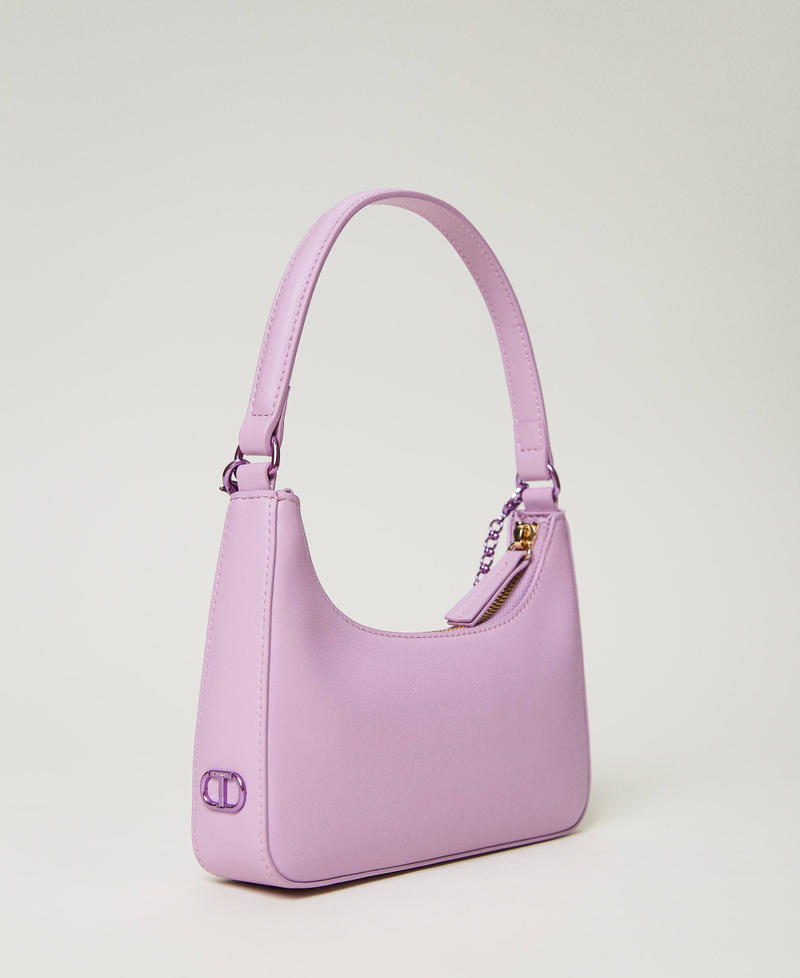 'Suki' hobo bag with chain "Lavendula” Purple Woman 232TB7023-03