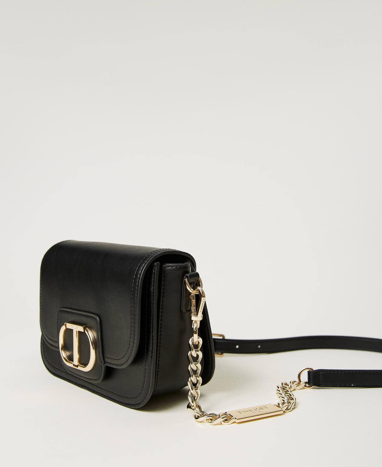 Borsa a tracolla ‘Awhi’ con Oval T Nero Donna 232TB7073_00006_02