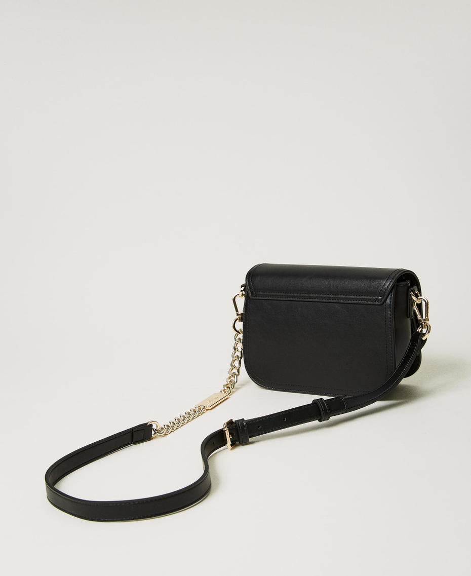 Borsa a tracolla ‘Awhi’ con Oval T Nero Donna 232TB7073_00006_03