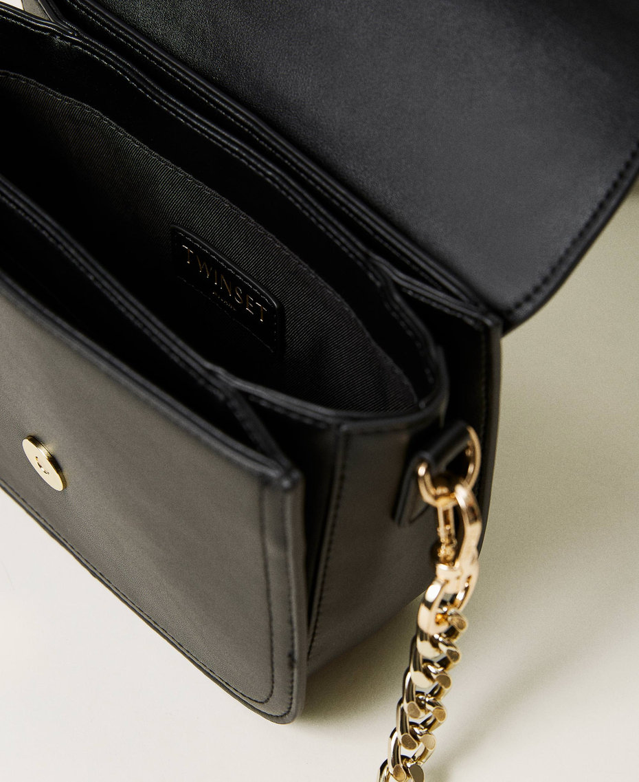 Borsa a tracolla ‘Awhi’ con Oval T Nero Donna 232TB7073_00006_04