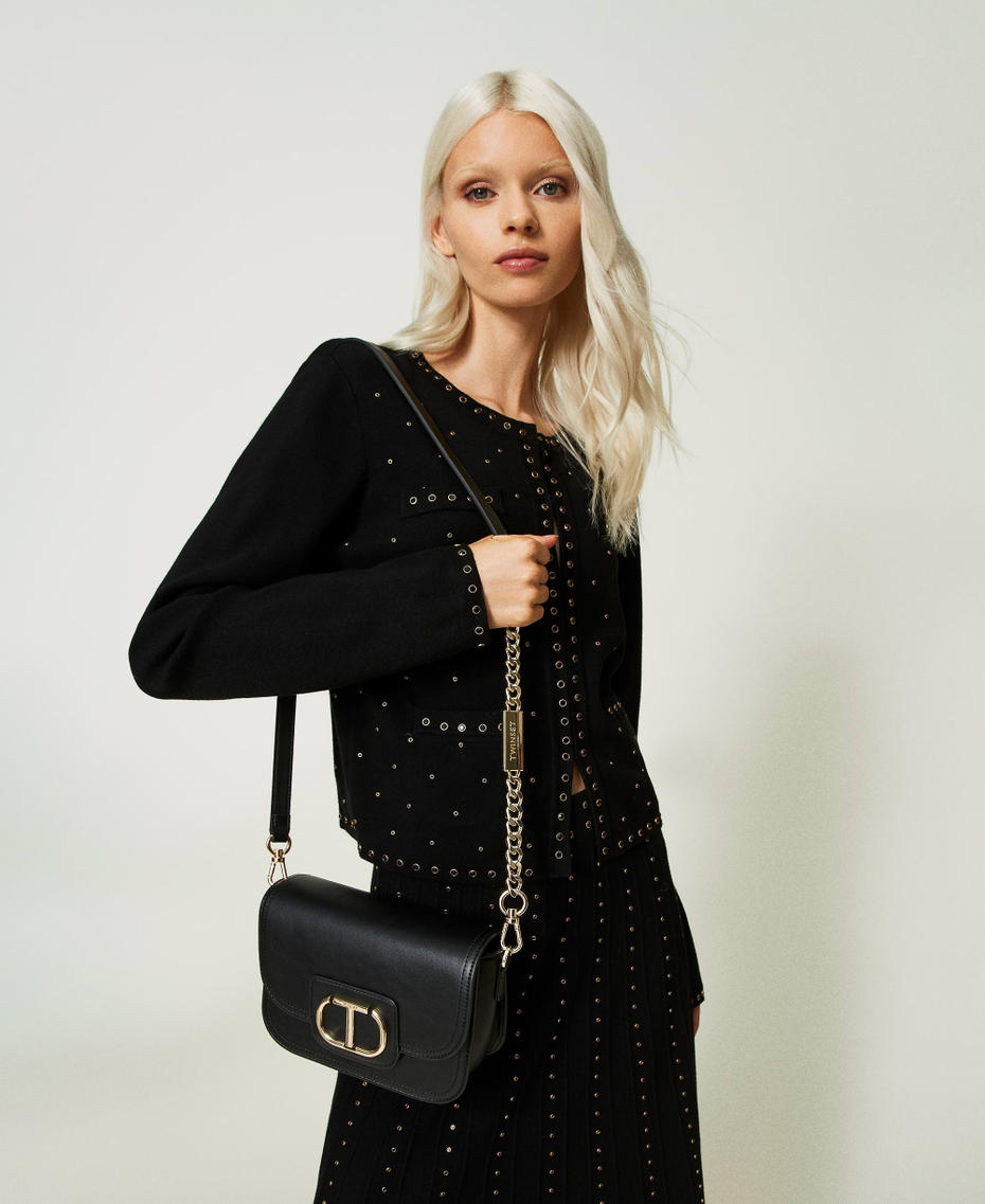 &lsquo;Awhi&rsquo; shoulder bag with Oval T