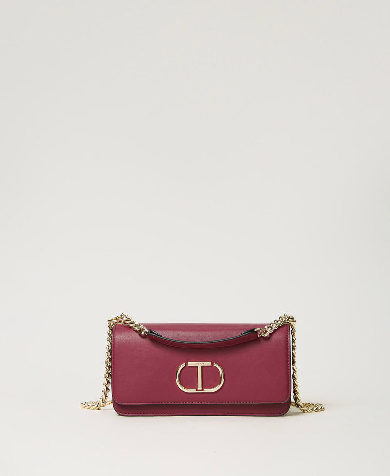 Sliding shoulder strap bag with Oval T Woman Purple TWINSET Milano