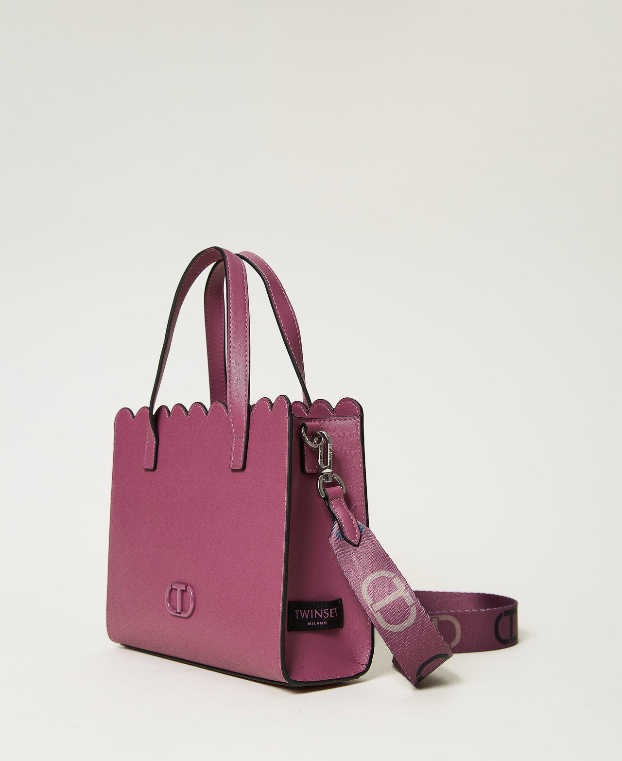 Средняя сумка-шоппер Lacey с фестонами Сиреневый Темный женщина 232TB7081-02