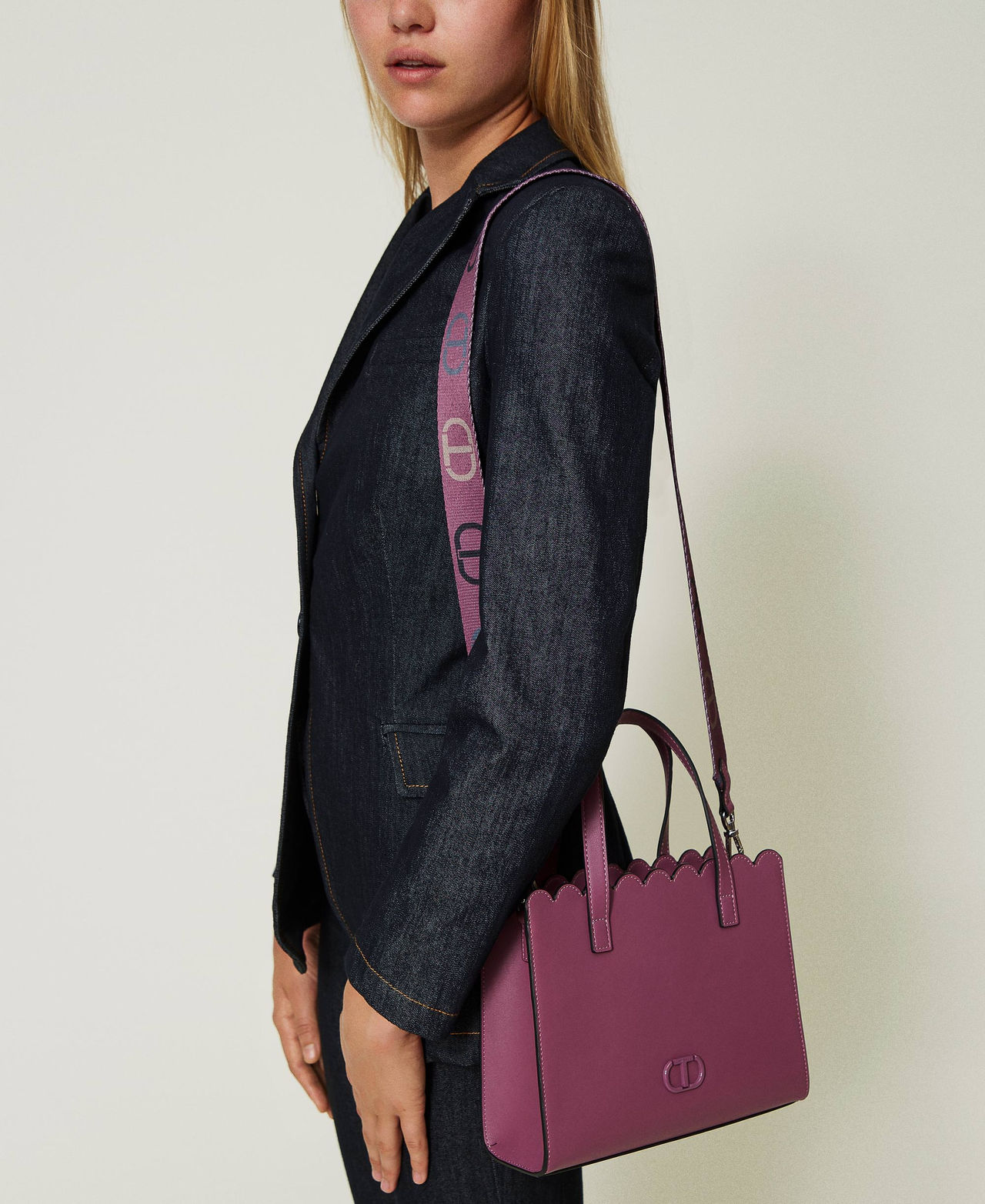Cabas « Lacey » moyen avec feston