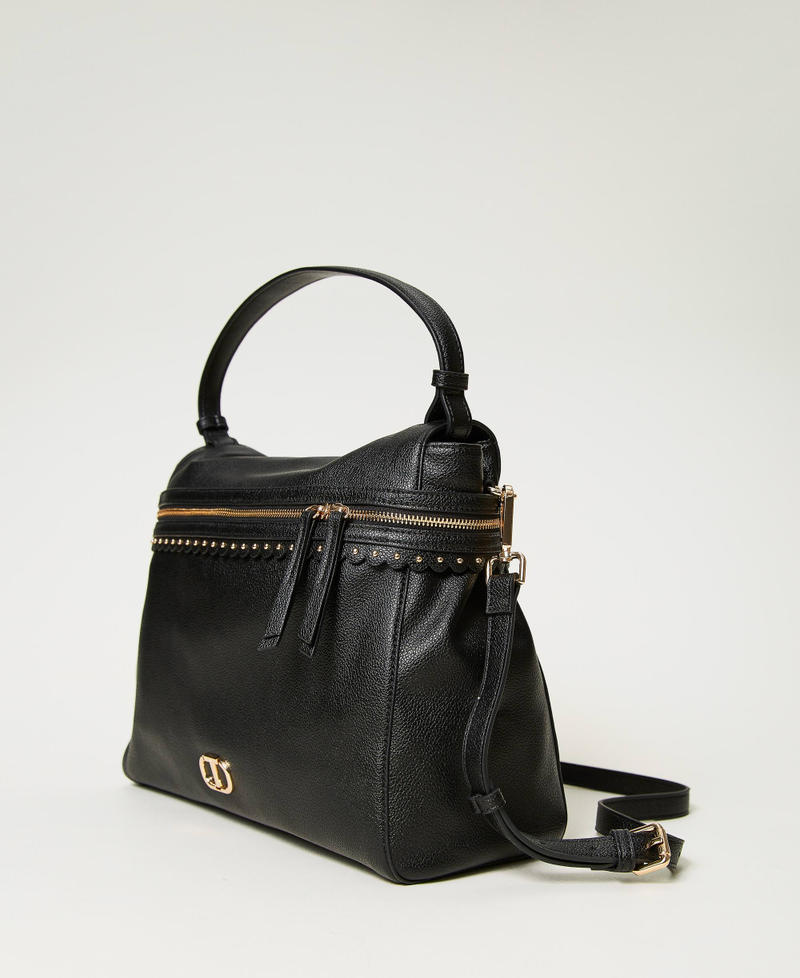 Large ‘Cécile’ top handle bag Black Woman 232TB7120-02