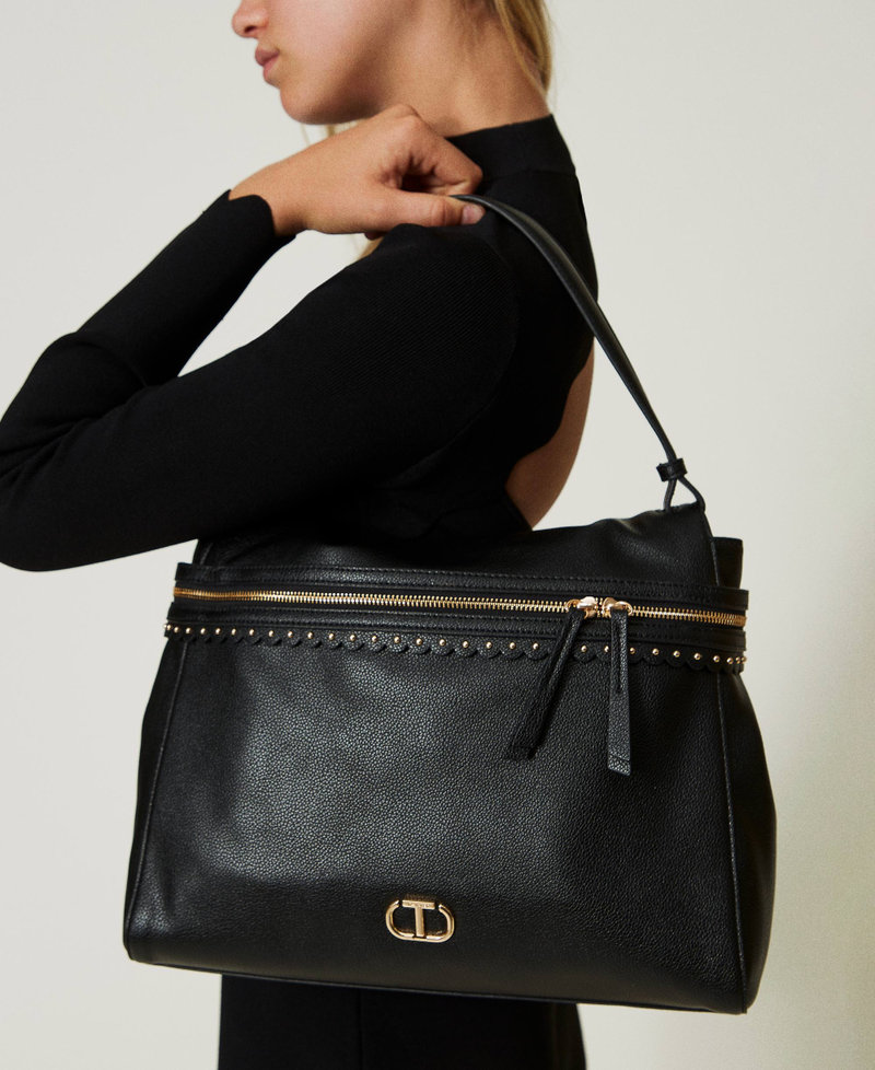 Large ‘Cécile’ top handle bag Black Woman 232TB7120-0S