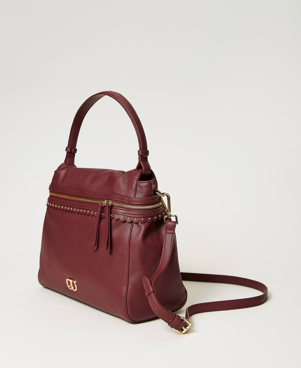 Large ‘Cécile’ top handle bag "Raspberry Radiance" Purple Woman 232TB7120_07212_02