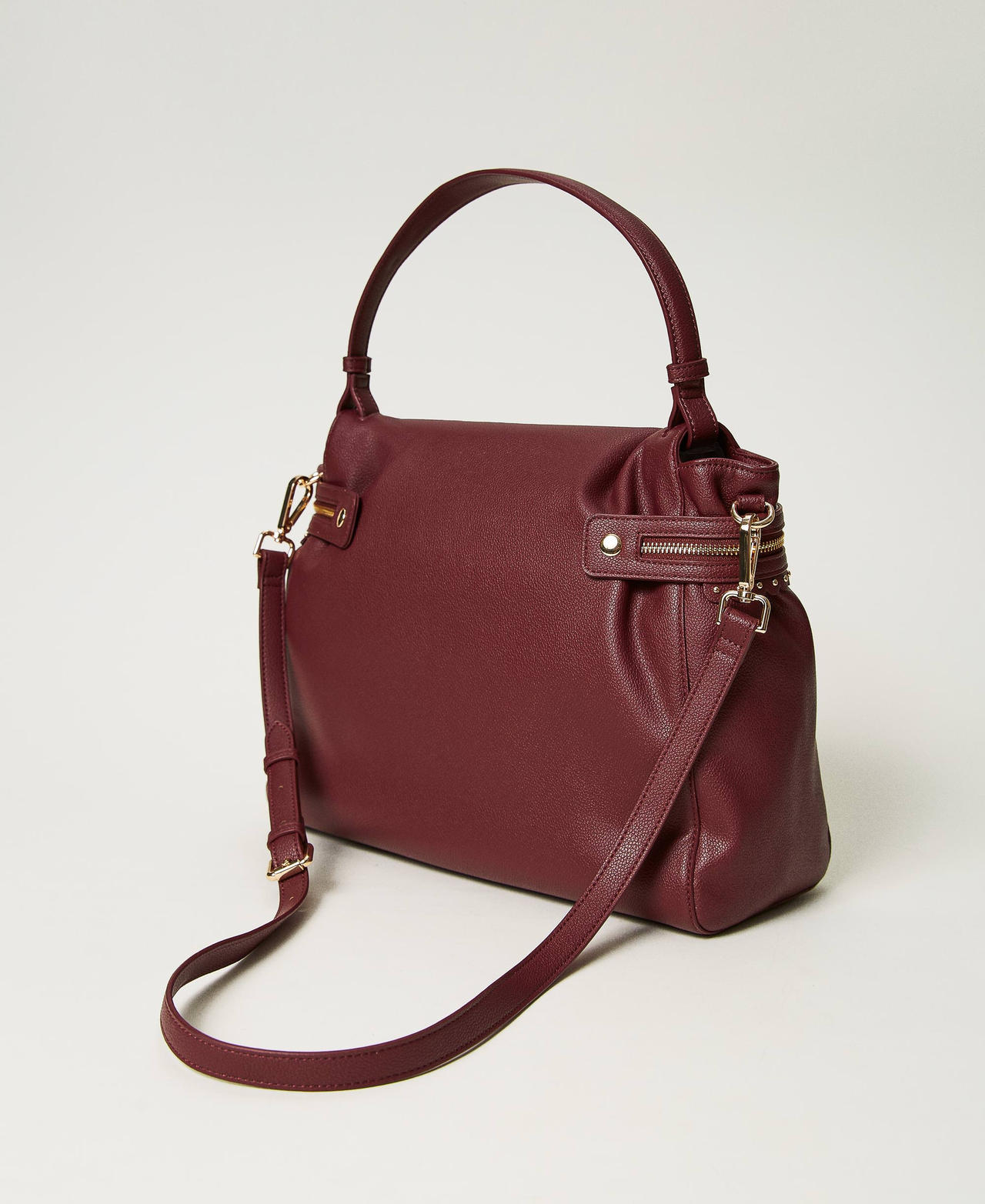 Large ‘Cécile’ top handle bag "Raspberry Radiance" Purple Woman 232TB7120_07212_03