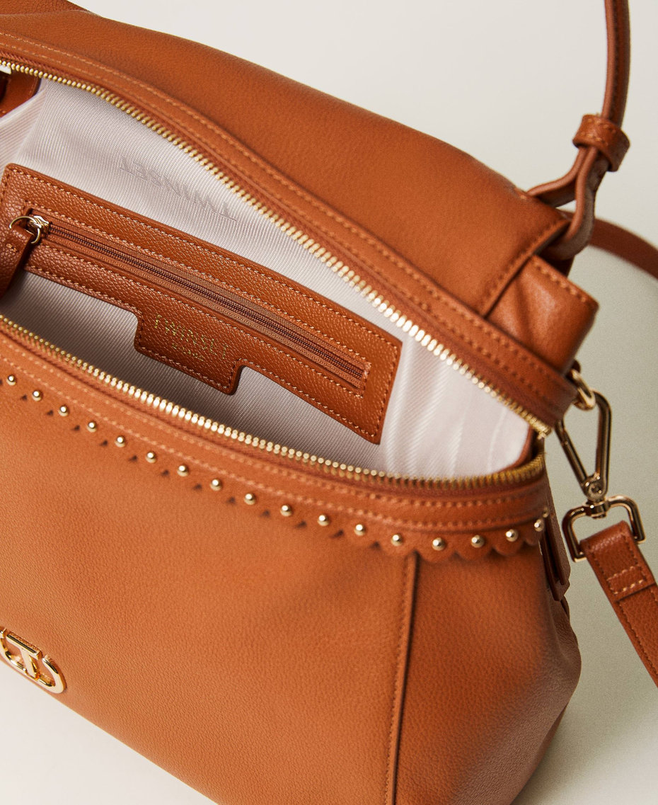 Große Top-Handle-Bag „Cécile“ Leather Brown Frau 232TB7120_10785_04