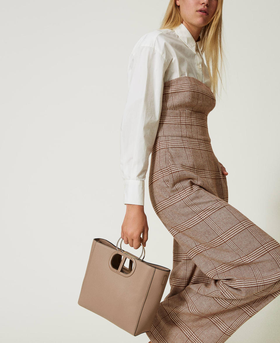 Borsa shopper 'Lila' con manico Oval T