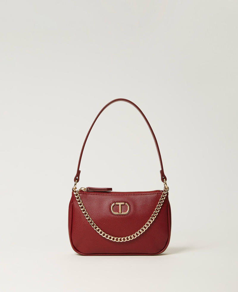 ‘Petite’ shoulder bag with Oval T "Raspberry Radiance" Purple Woman 232TB7190-01