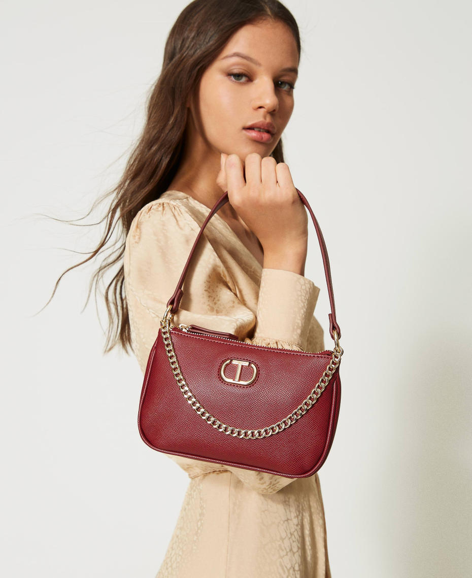 &lsquo;Petite&rsquo; shoulder bag with Oval T