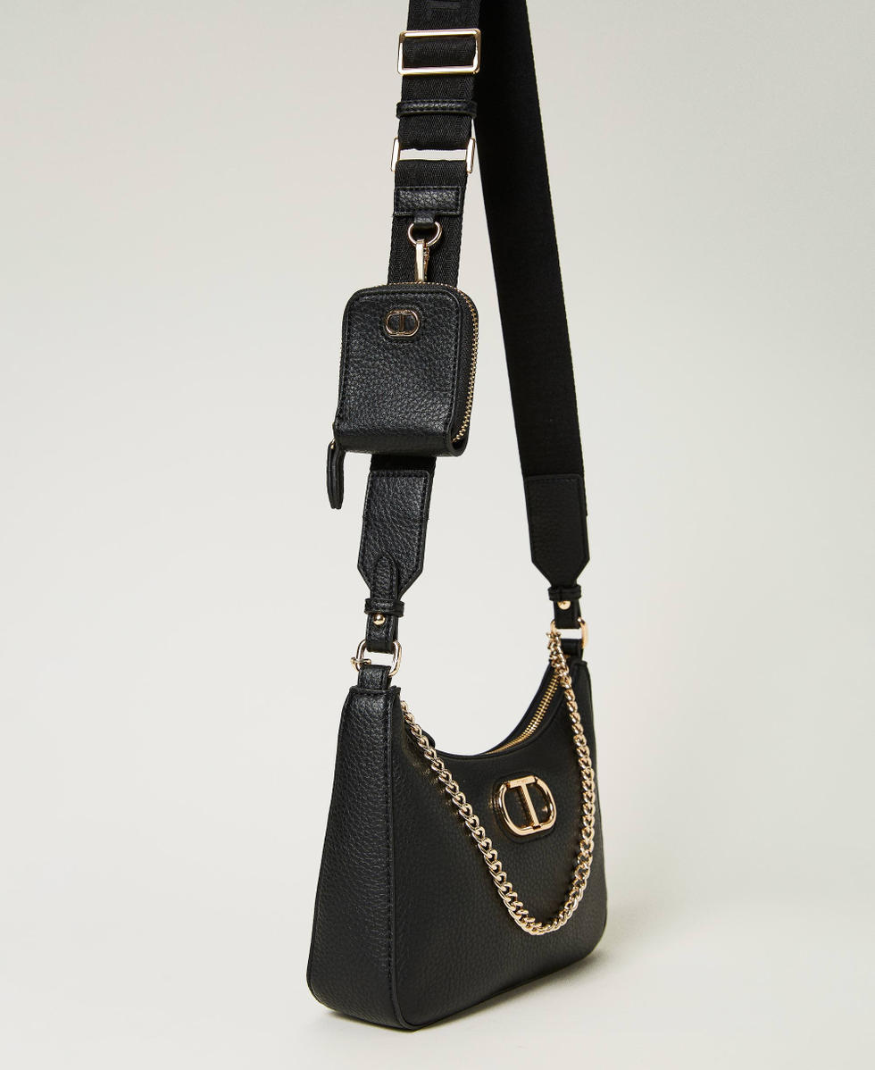 Hobo bag with coin purse Woman Black TWINSET Milano