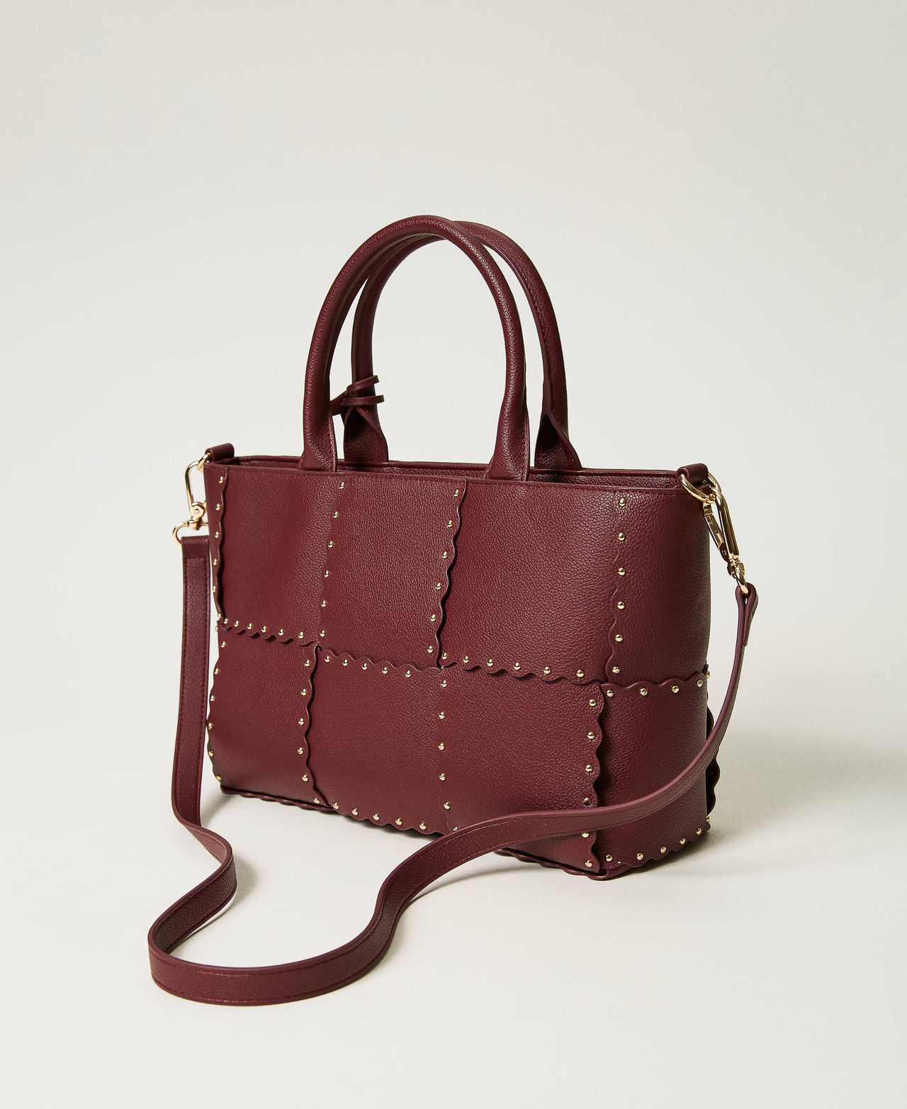 Borsa shopper ‘Lucky’ con smerli e borchie Viola "Raspberry Radiance" Donna 232TB7260-03