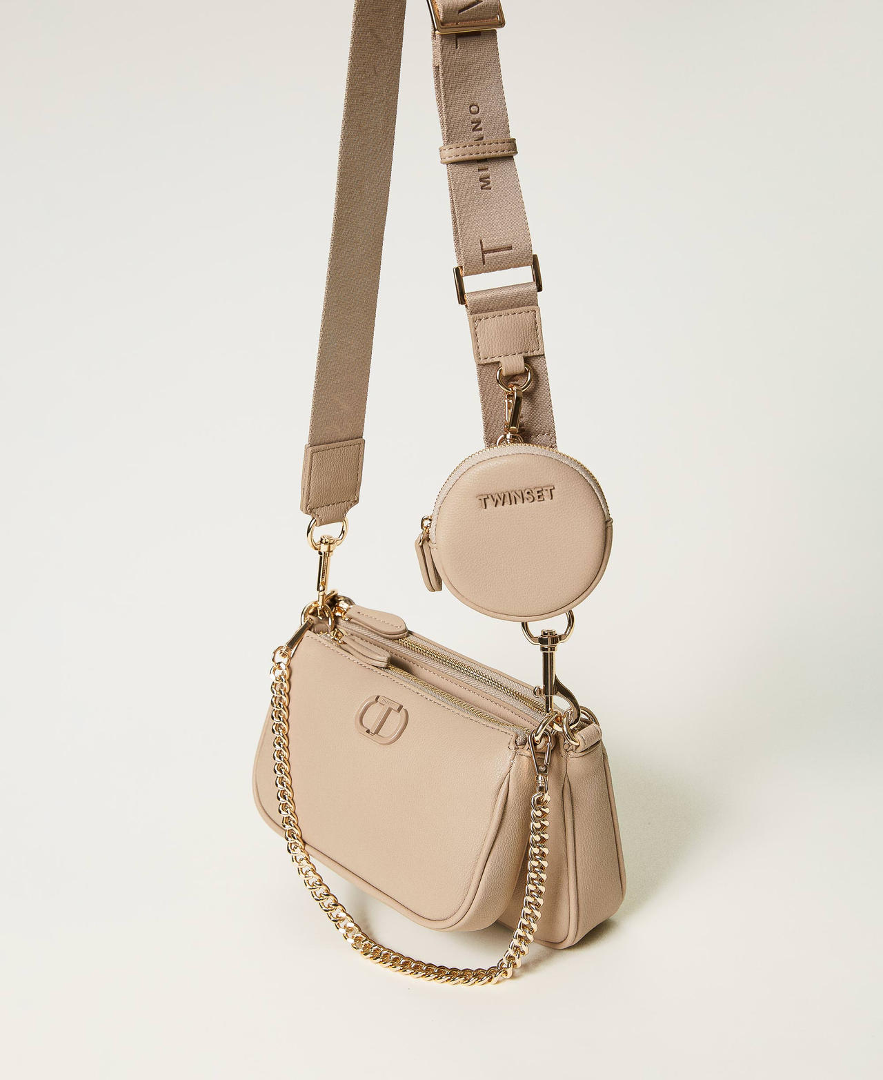 Set di borse a tracolla 'Together' con portamonete Grigio Light Taupe Donna 232TB7321_00718_02