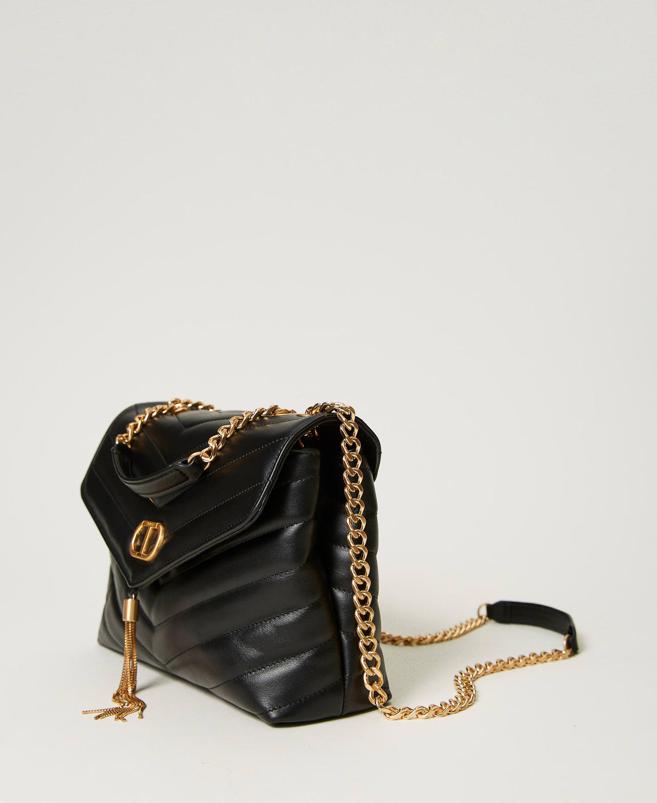‘Dreamy’ leather shoulder bag Black Woman 232TB7430-02