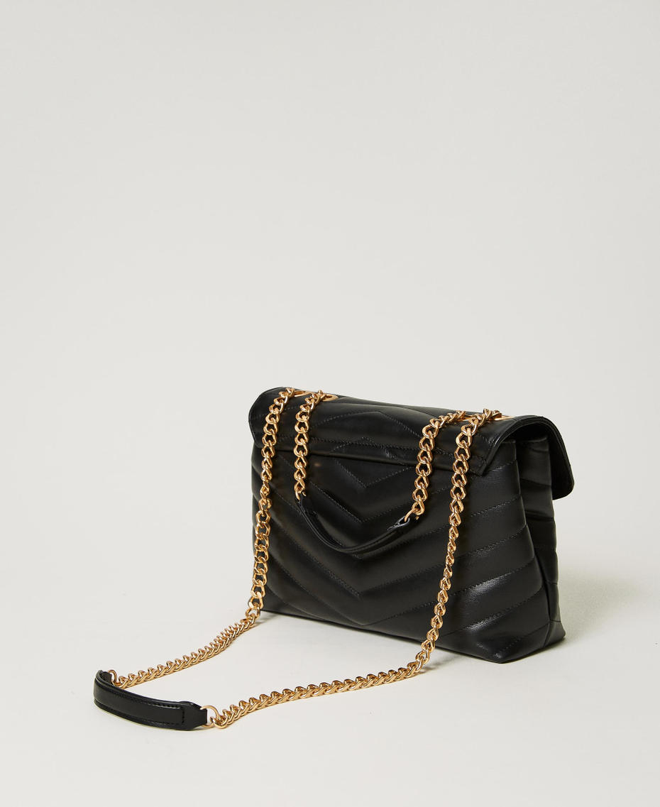 Borsa a tracolla ‘Dreamy’ in pelle Nero Donna 232TB7430_00006_03
