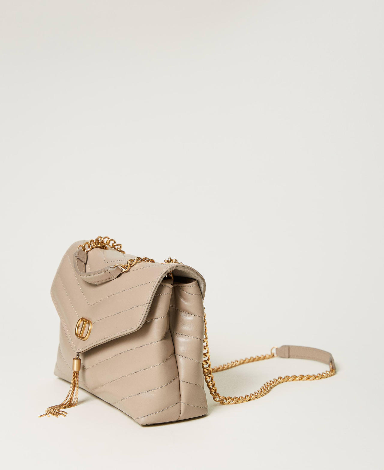 Borsa a tracolla ‘Dreamy’ in pelle Beige Taupe Donna 232TB7430_00524_02