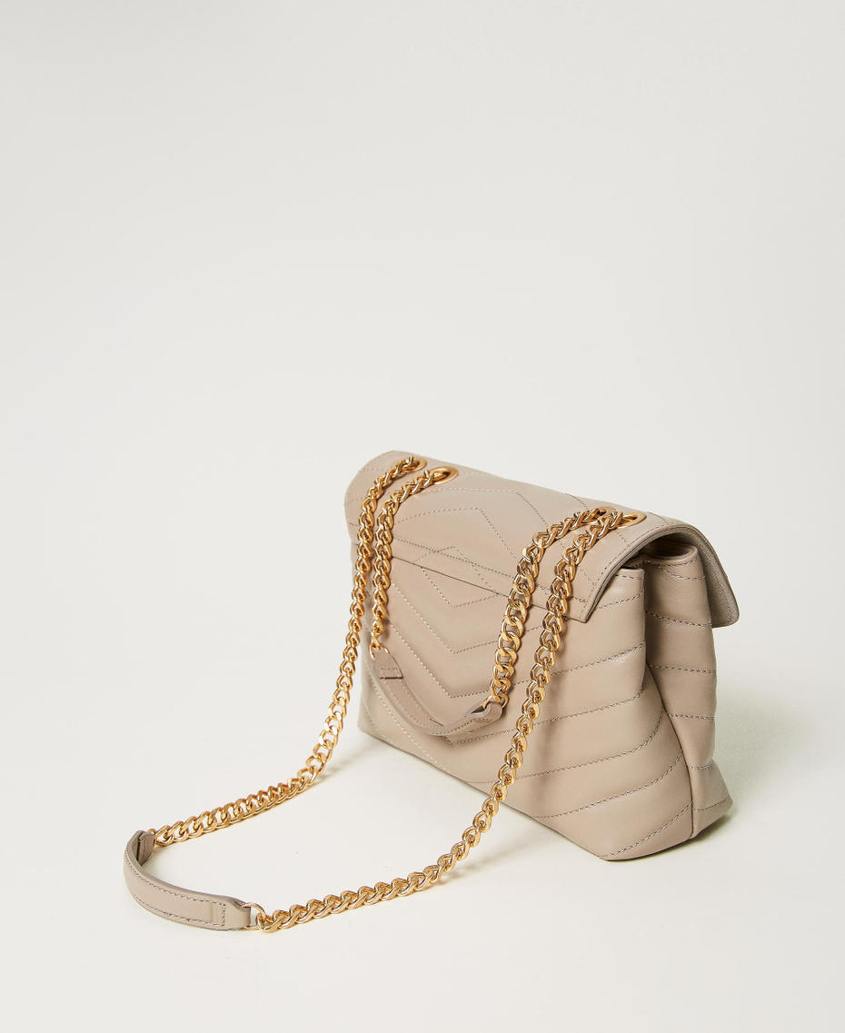 Borsa a tracolla ‘Dreamy’ in pelle Beige Taupe Donna 232TB7430_00524_03