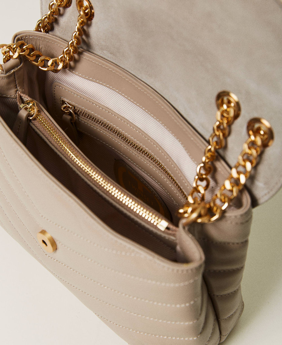 Borsa a tracolla ‘Dreamy’ in pelle Beige Taupe Donna 232TB7430_00524_04