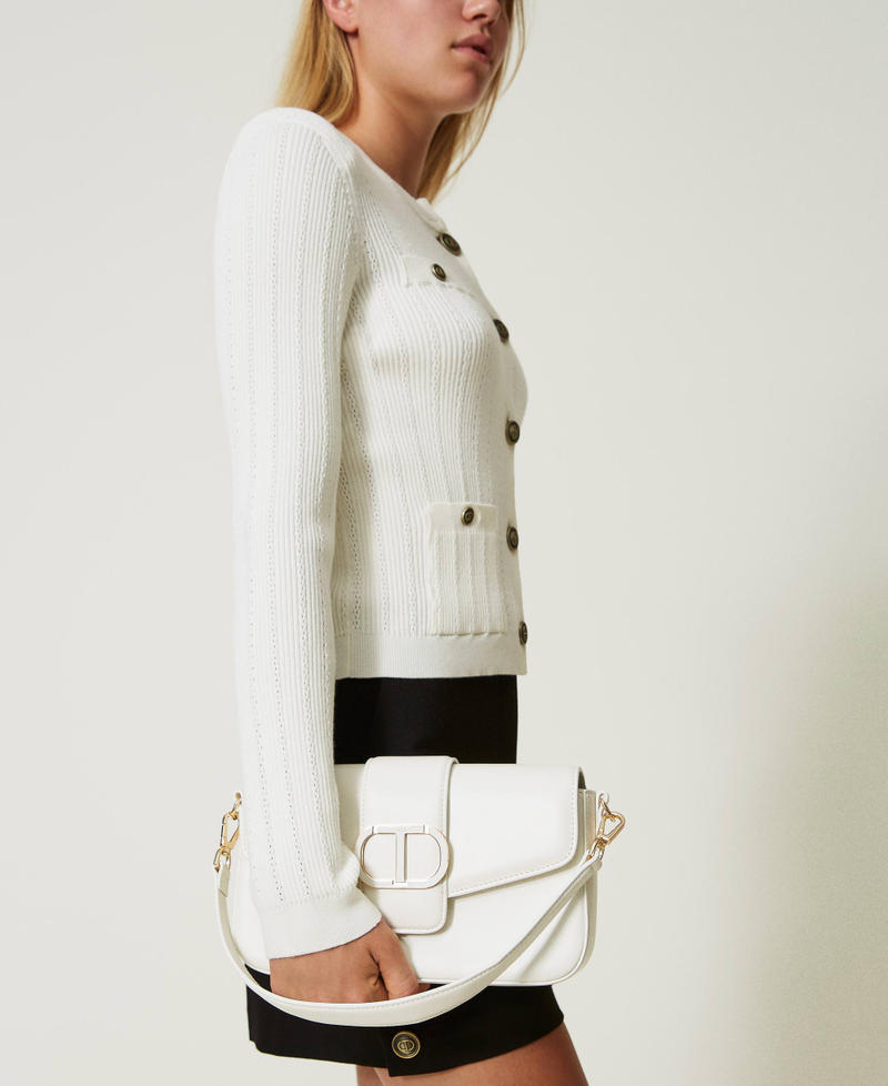 Borsa a tracolla 'Amie' in pelle Off White Donna 232TB7440_00526_0S