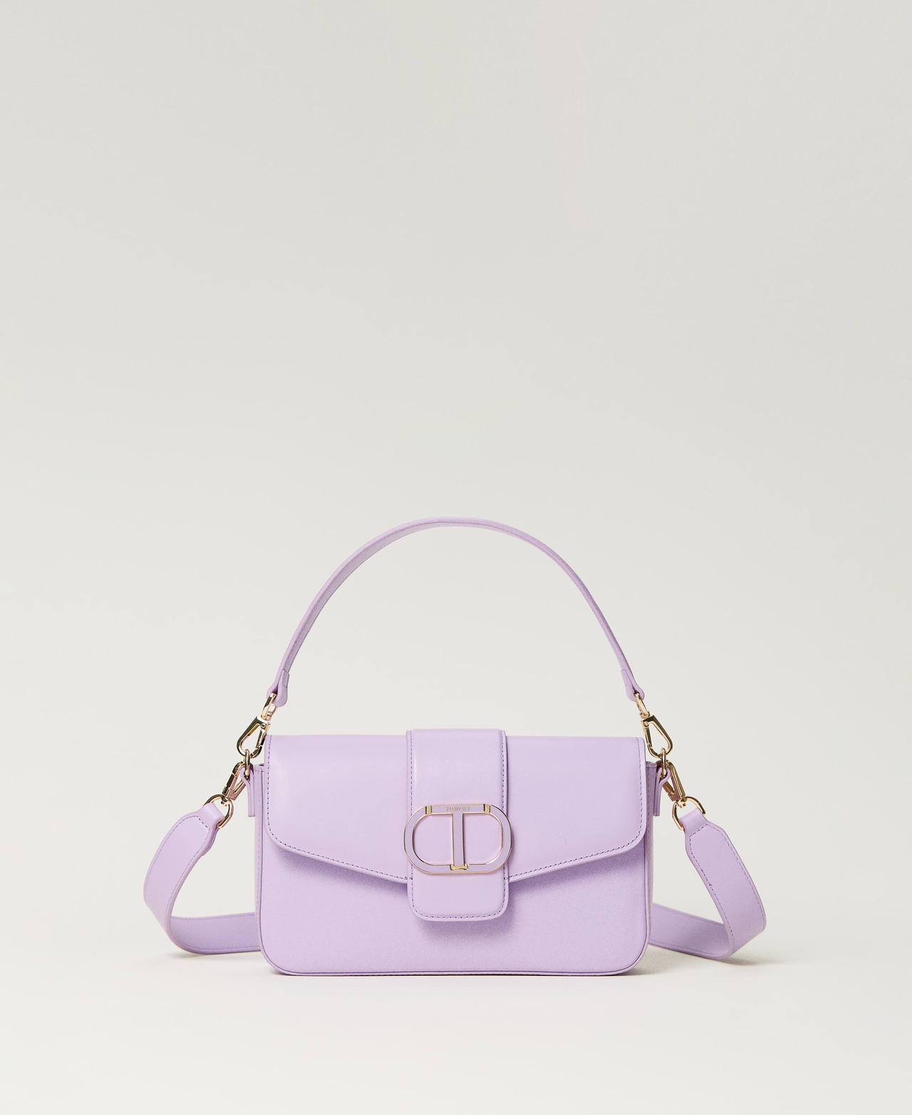 'Amie' leather shoulder bag "Lavendula” Purple Woman 232TB7440_10782_01