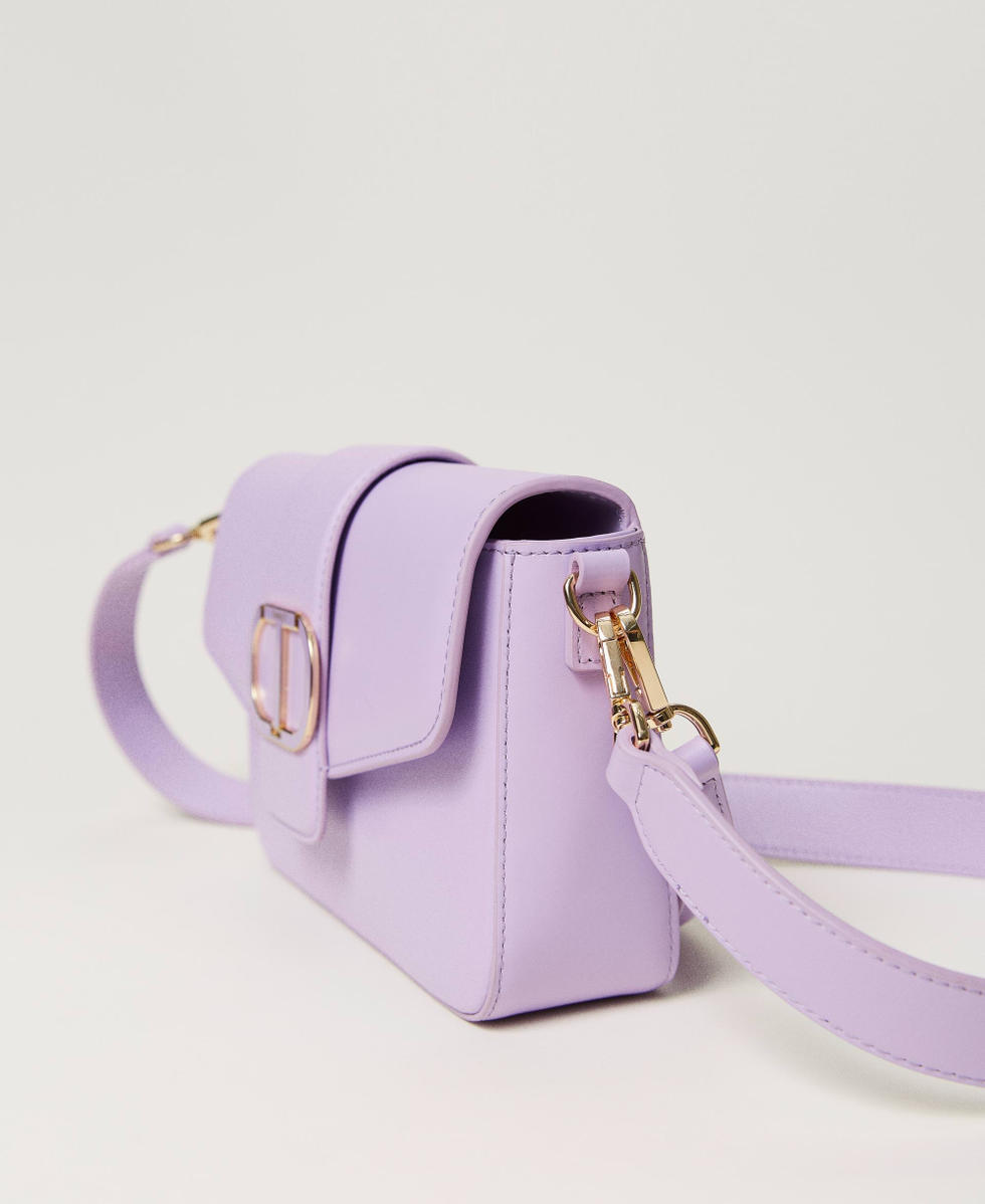 IDEE サトウアサミ 「#2」plum Amie' leather shoulder bag Woman, Purple | TWINSET Milano