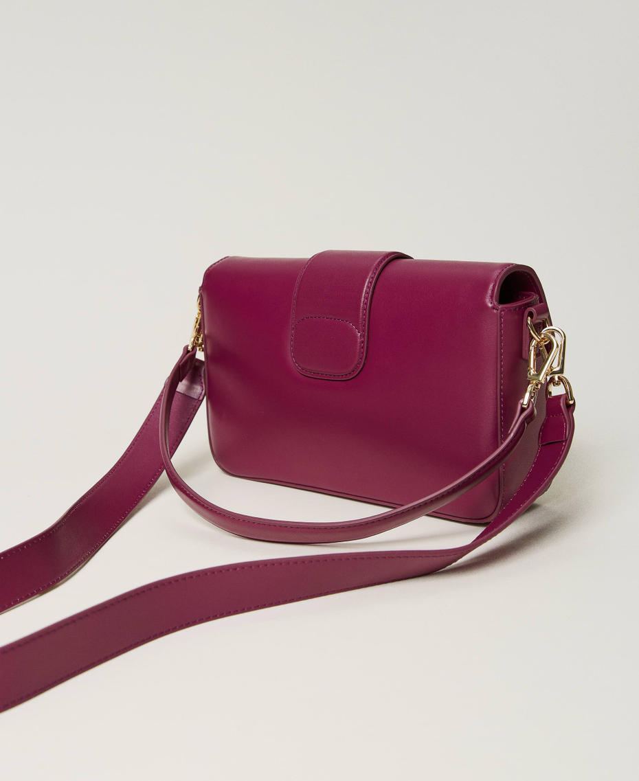 'Amie' leather shoulder bag Woman, Purple | TWINSET Milano