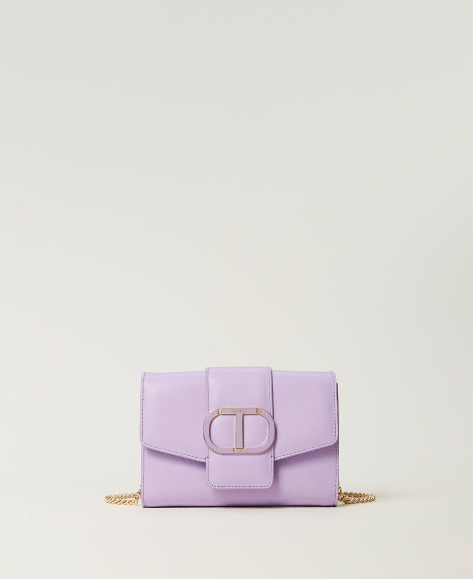 ‘Amie’ leather clutch